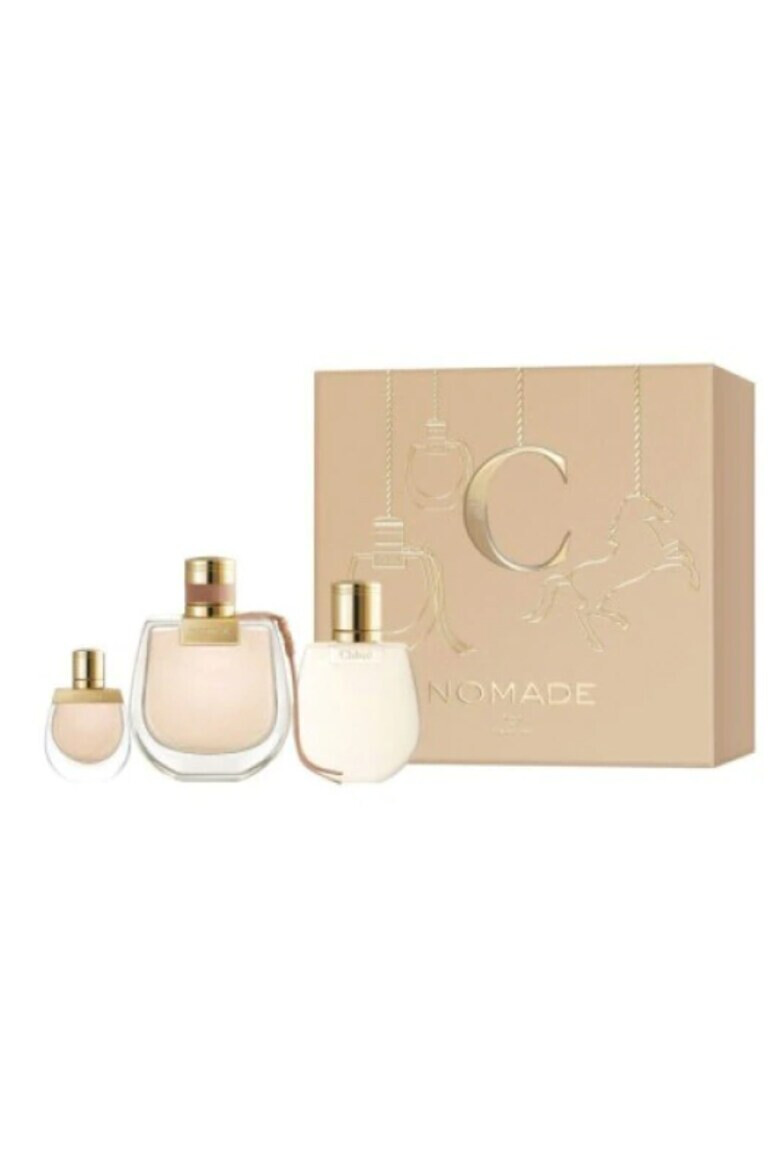 Chloé Set Chloe Nomade: Apa de parfum 75 ML + Apa de parfum 5 ML + Lotiune de corp 100 ML - Pled.ro