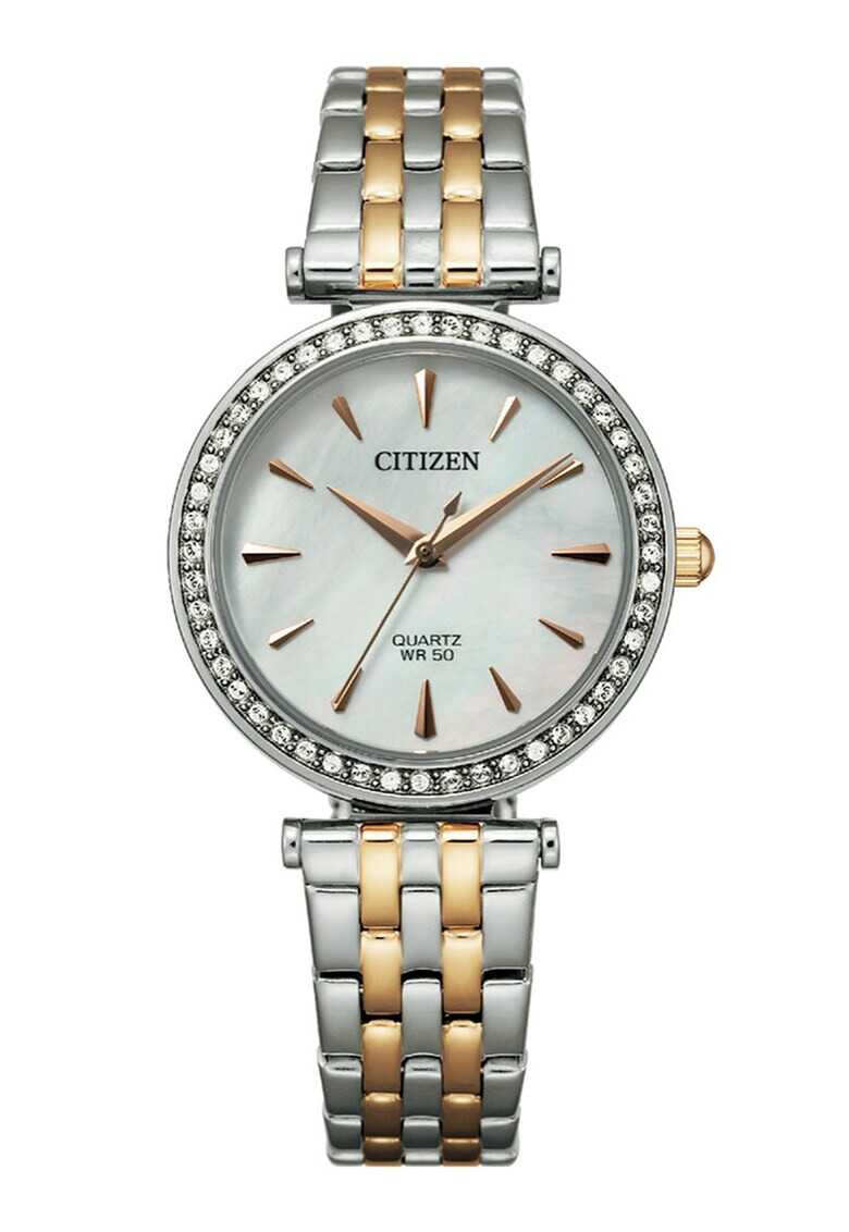 Citizen Ceas de otel inoxidabil decorat cu cristale Swarovski - Pled.ro