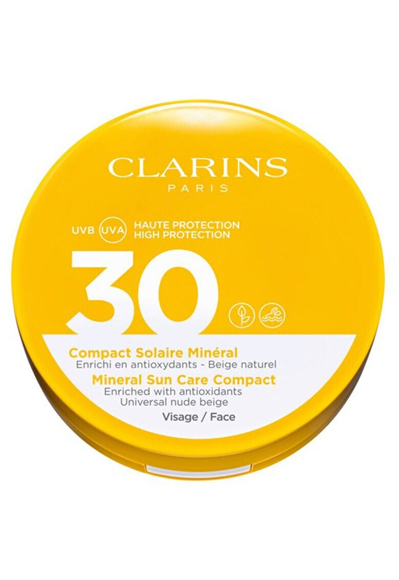 Clarins Crema compacta cu protectie solara Mineral Sun Care Compact Universal Nude Beige SPF 30 15 ml - Pled.ro