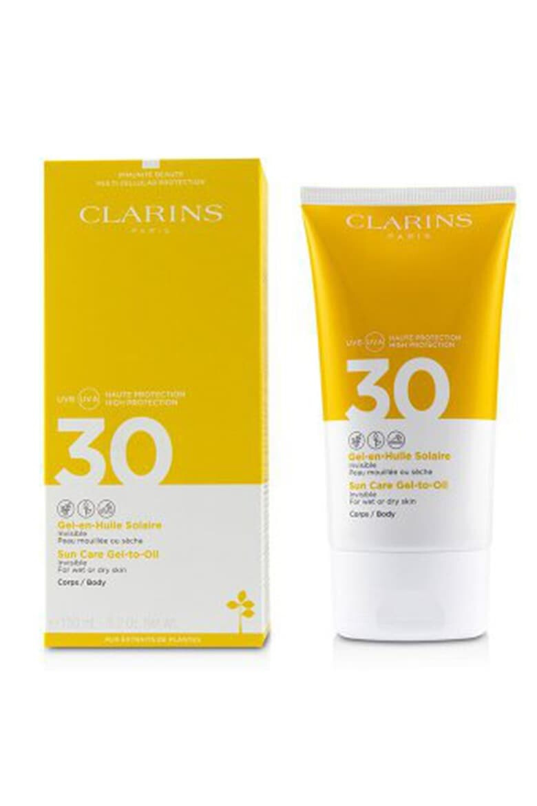 Clarins Lotiune pentru corp cu protectie solara Sun Care Gel-to-Oil SPF 30 150 ml - Pled.ro