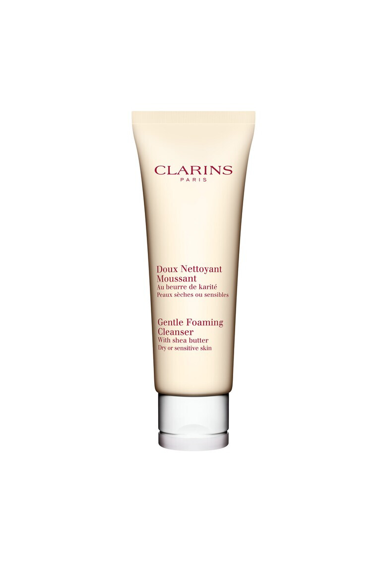 Clarins Spuma de curatare pentru piele sensibila cu unt de Shea 125 ml - Pled.ro