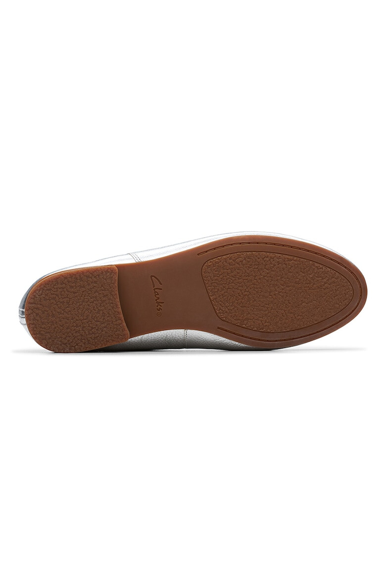 Clarks Balerini de piele cu aspect metalizat - Pled.ro