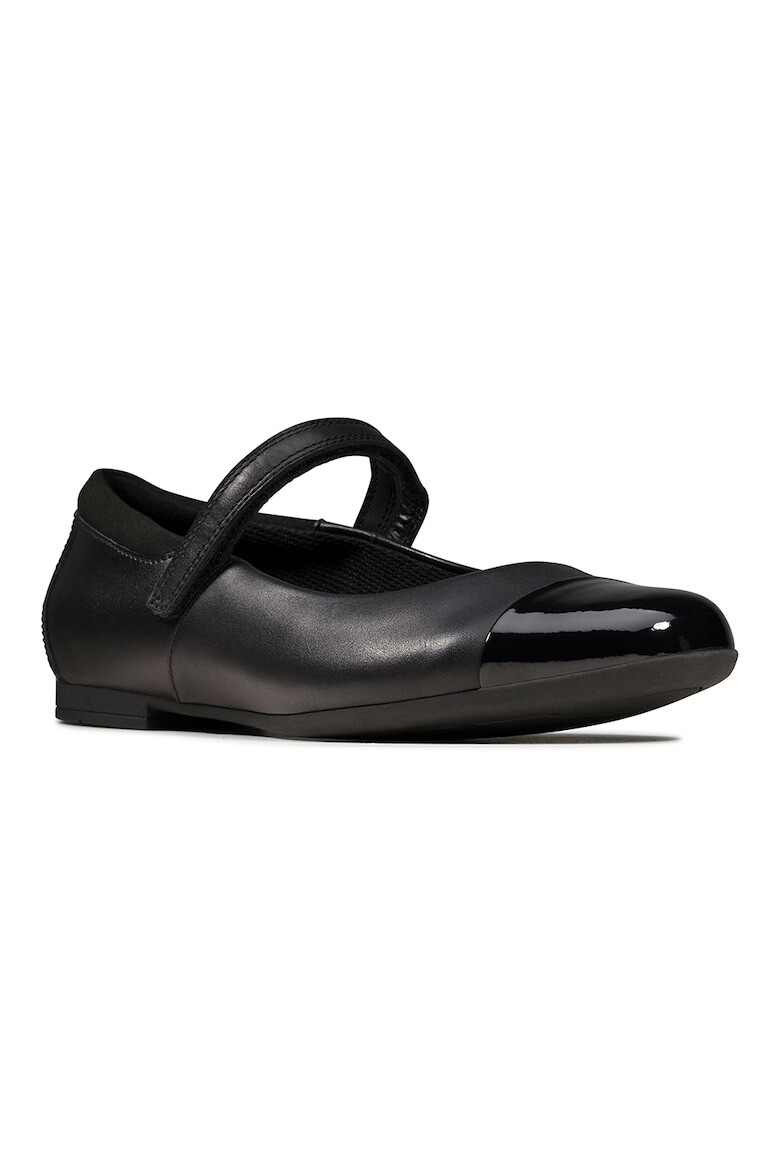 Clarks Balerini de piele cu banda velcro Scala - Pled.ro