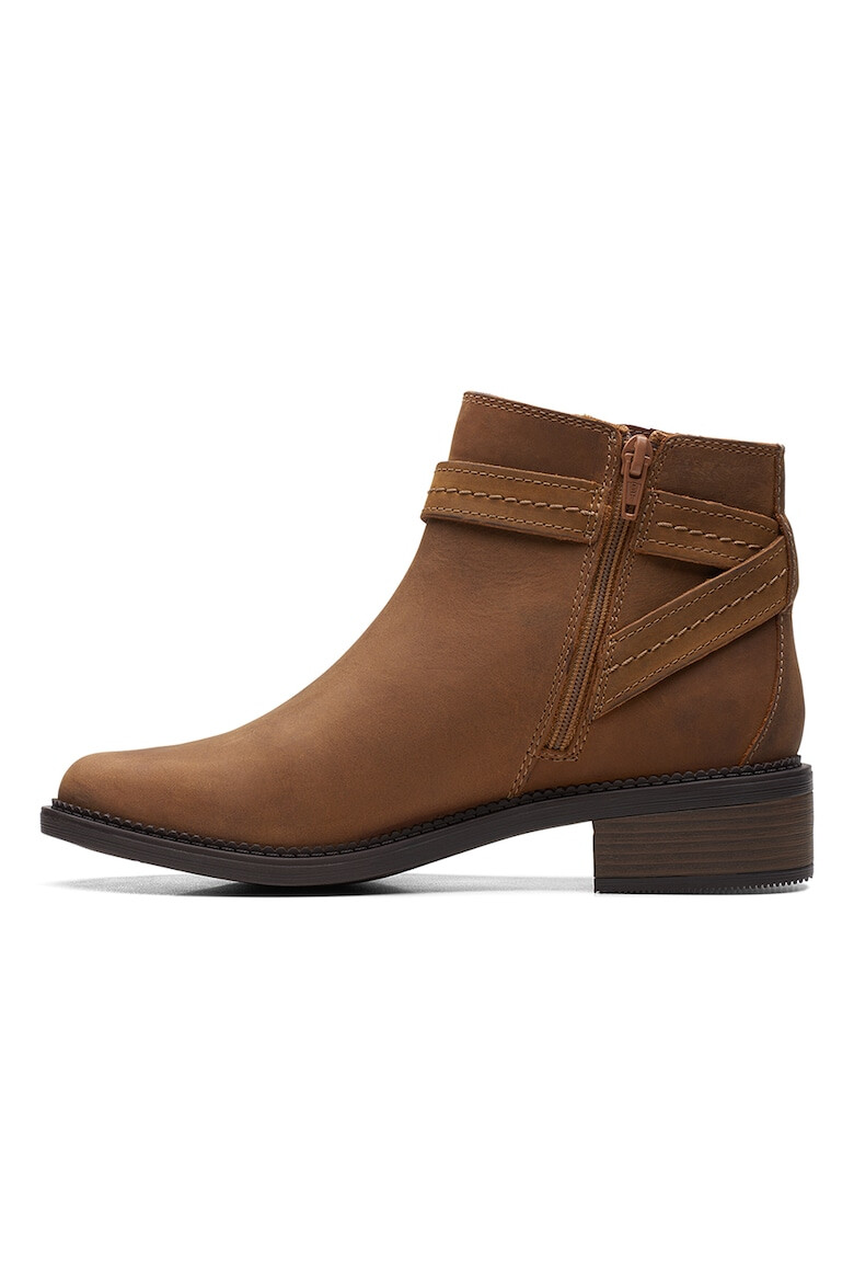 Clarks Botine de piele nabuc Maye-Strap - Pled.ro