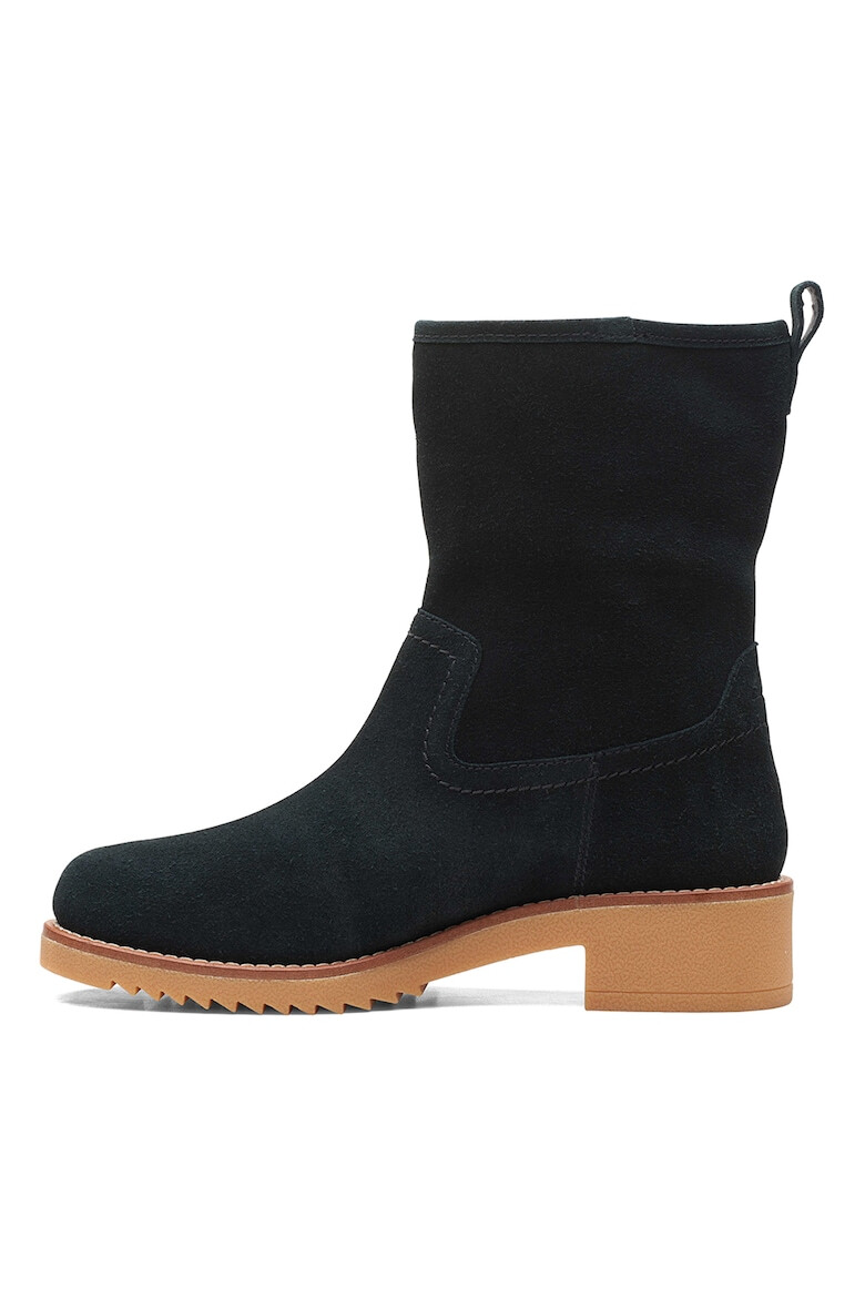 Clarks Cizme mid-high din piele intoarsa fara inchidere Eden - Pled.ro