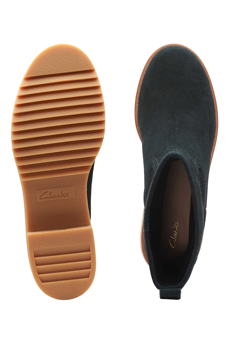 Clarks Cizme mid-high din piele intoarsa fara inchidere Eden - Pled.ro