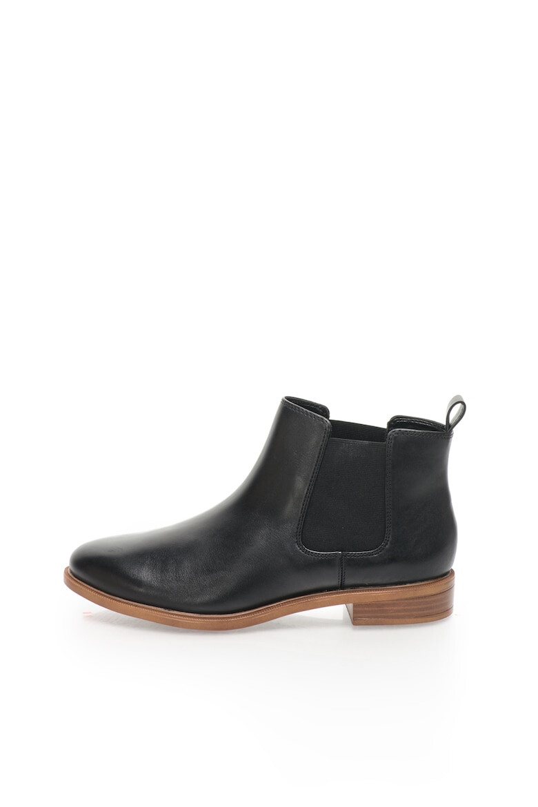 Clarks Ghete Chelsea negre din piele Taylor Shine - Pled.ro