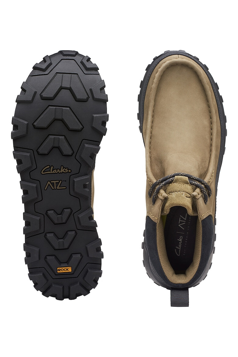 Clarks Ghete chukka impermeabile cu insertii de piele nabuc - Pled.ro