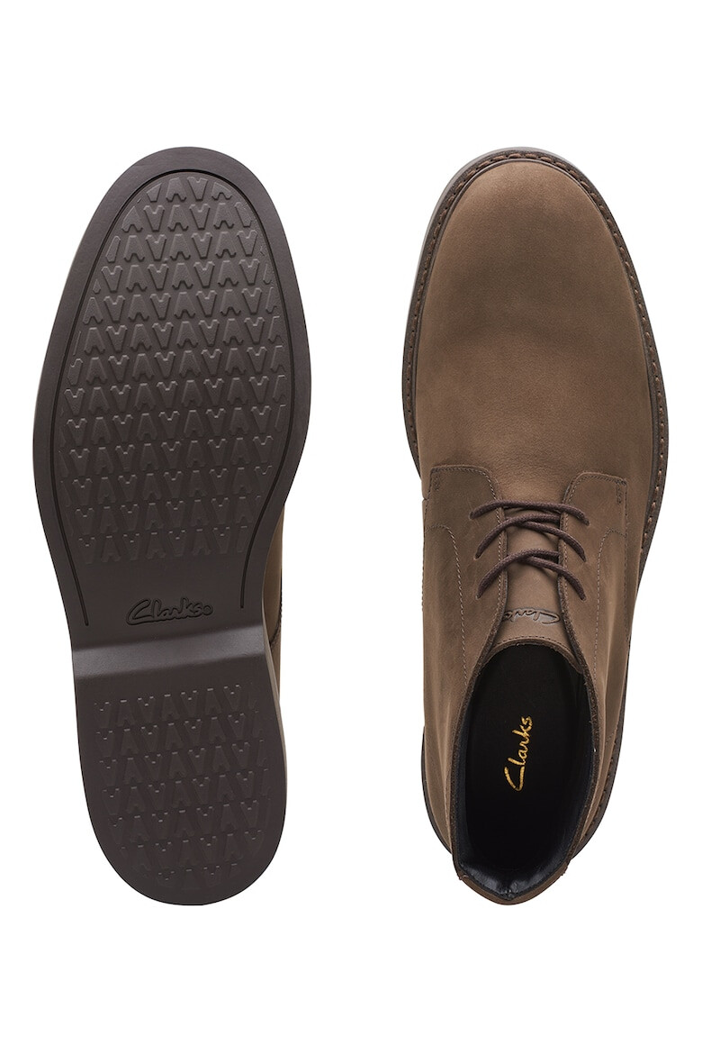 Clarks Ghete chukka impermeabile de piele Atticus - Pled.ro