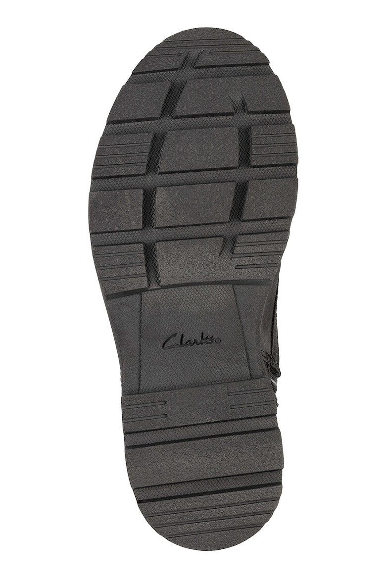 Clarks Ghete cu calapod lat si segmente de piele si panza Heath-Chard - Pled.ro