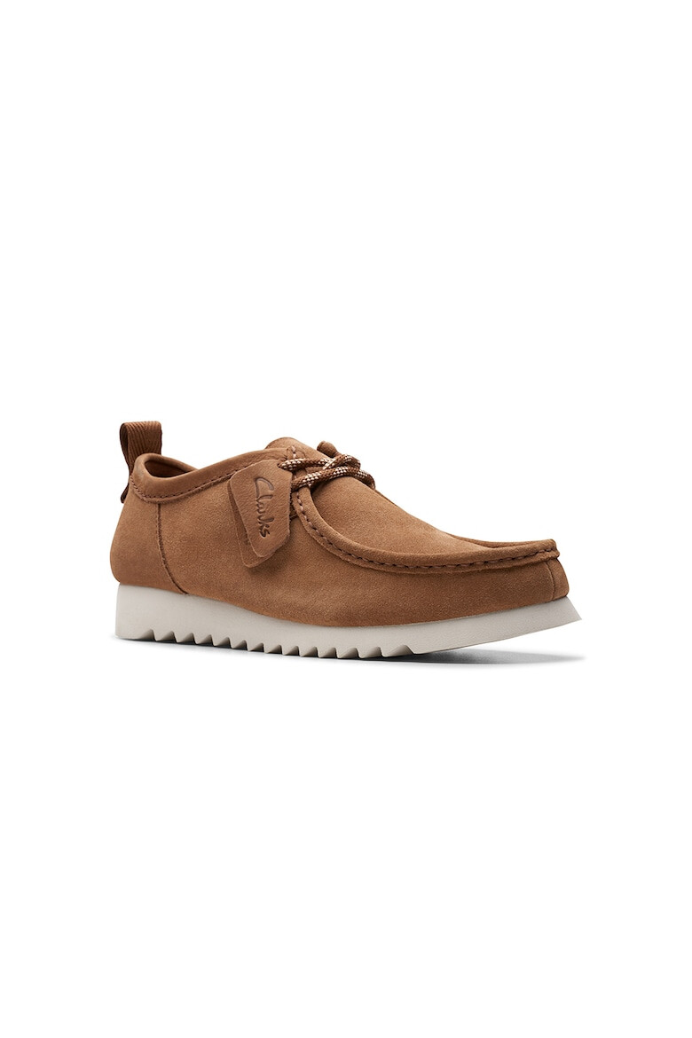 Clarks Mocasini de piele intoarsa cu logo - Pled.ro