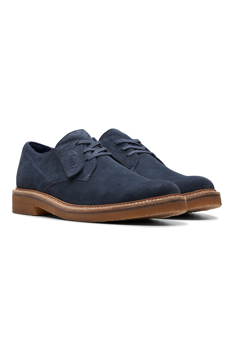 Clarks Pantofi derby de piele intoarsa - Pled.ro