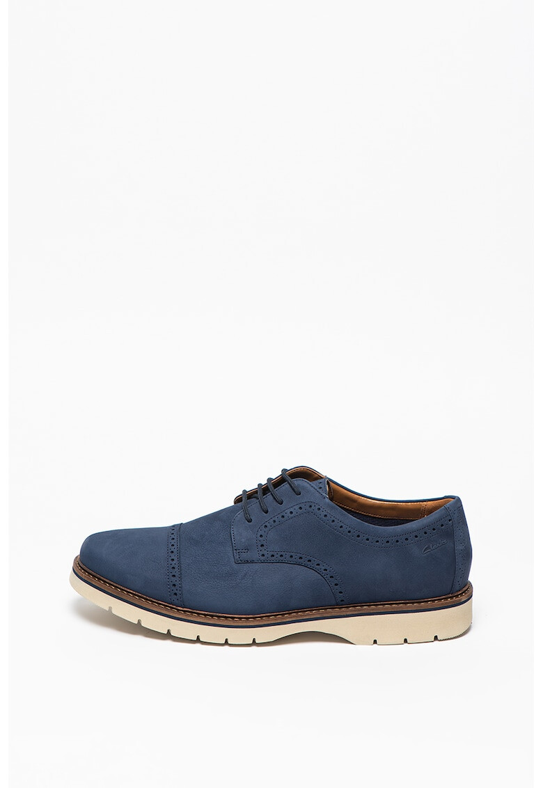 Clarks Pantofi derby de piele nabuc Bayhill-Cap - Pled.ro