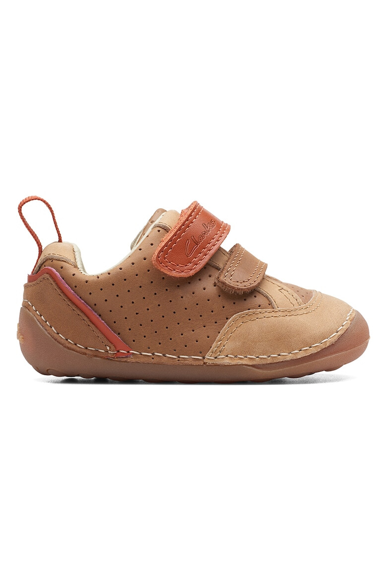 Clarks Pantofi sport cu velcro si aspect perforat Tiny - Pled.ro