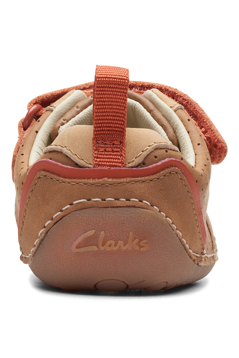 Clarks Pantofi sport cu velcro si aspect perforat Tiny - Pled.ro