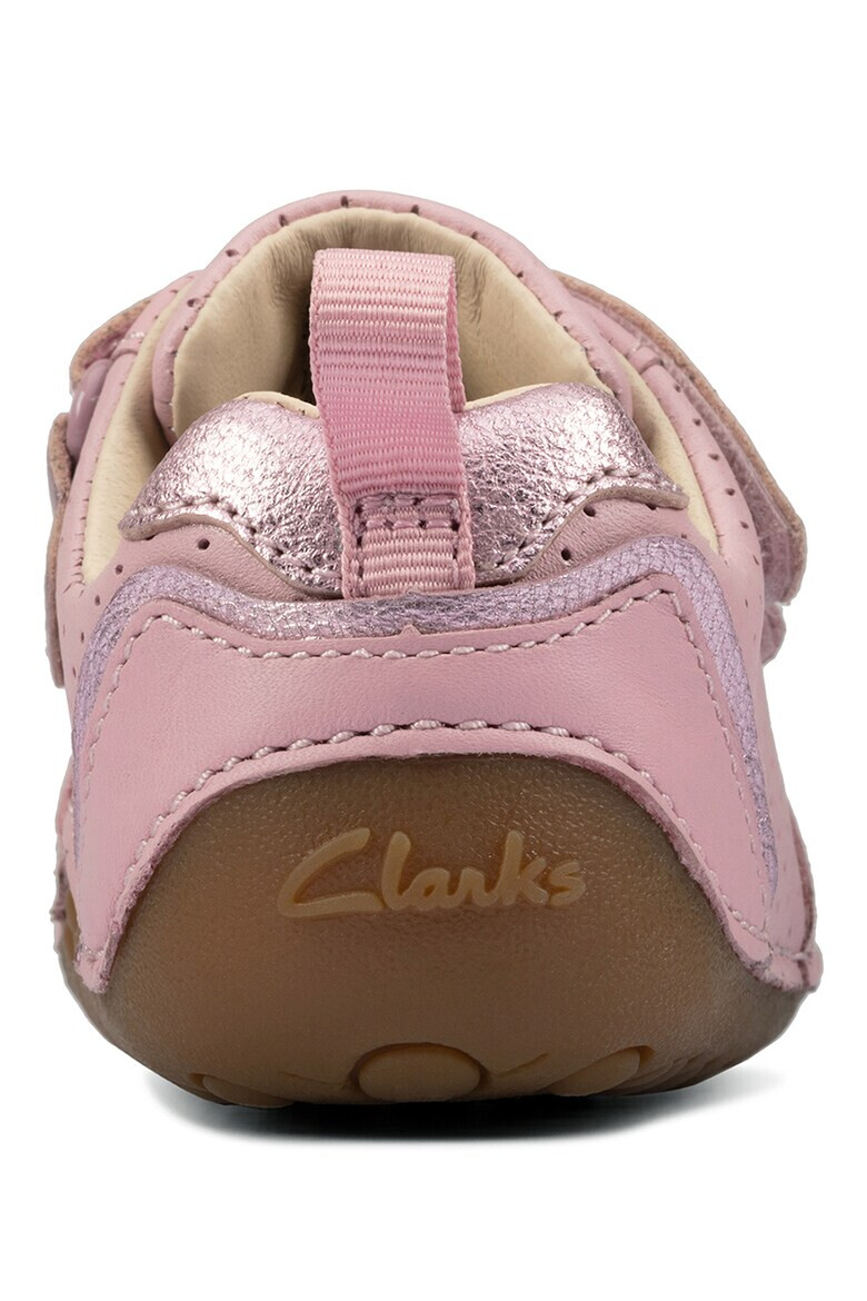 Clarks Pantofi sport cu velcro si aspect perforat Tiny - Pled.ro