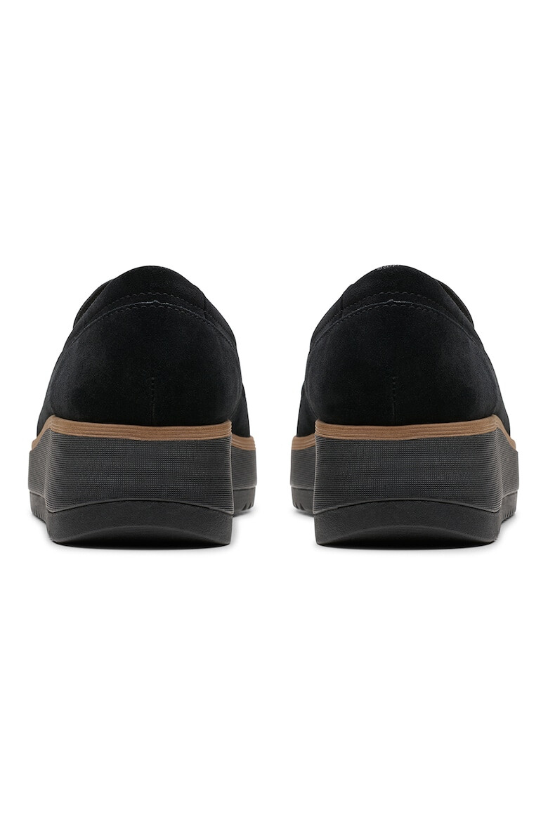 Clarks Pantofi wedge loafer de piele intoarsa Zylah - Pled.ro