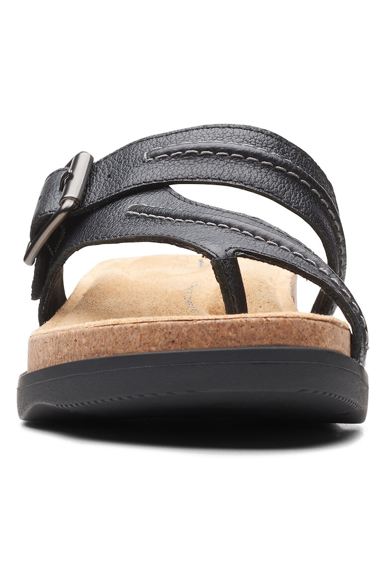 Clarks Papuci flip flop de piele Brynn Madi - Pled.ro