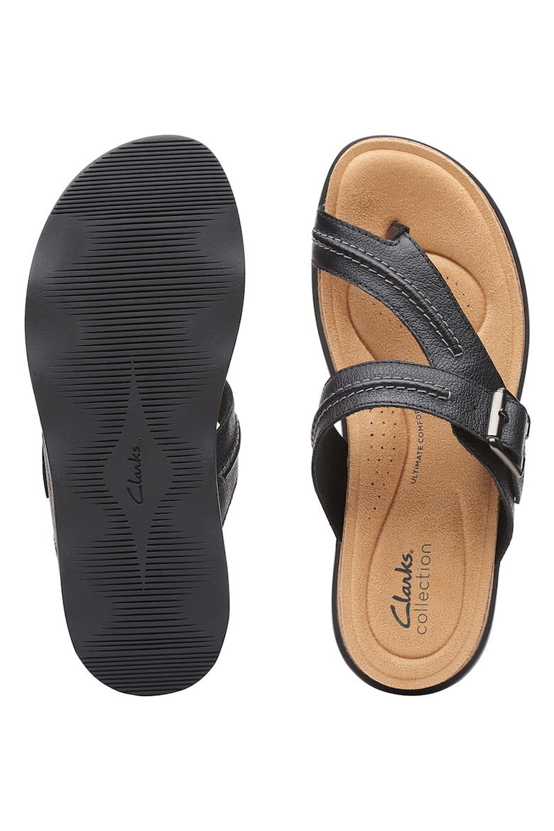 Clarks Papuci flip flop de piele Brynn Madi - Pled.ro