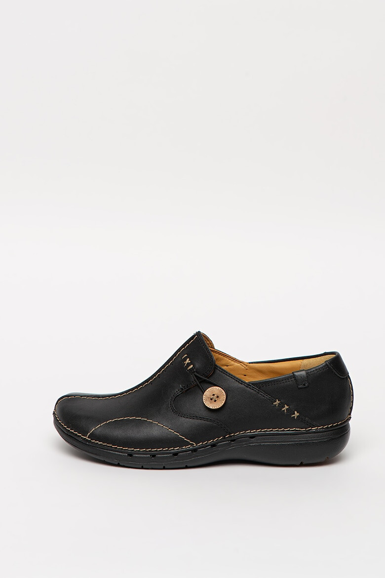 Clarks Saboti din piele cu cusaturi contrastante Un Loop - Pled.ro