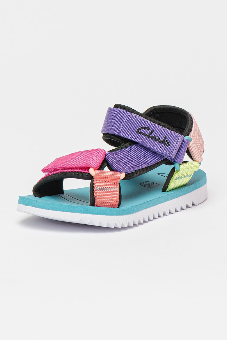 Clarks Sandale cu velcro si logo brodat Peak Web - Pled.ro