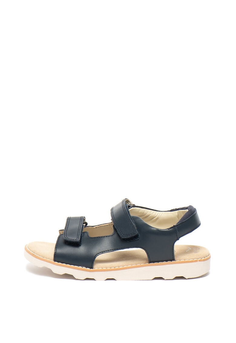 Clarks Sandale de piele cu velcro Crown Root - Pled.ro