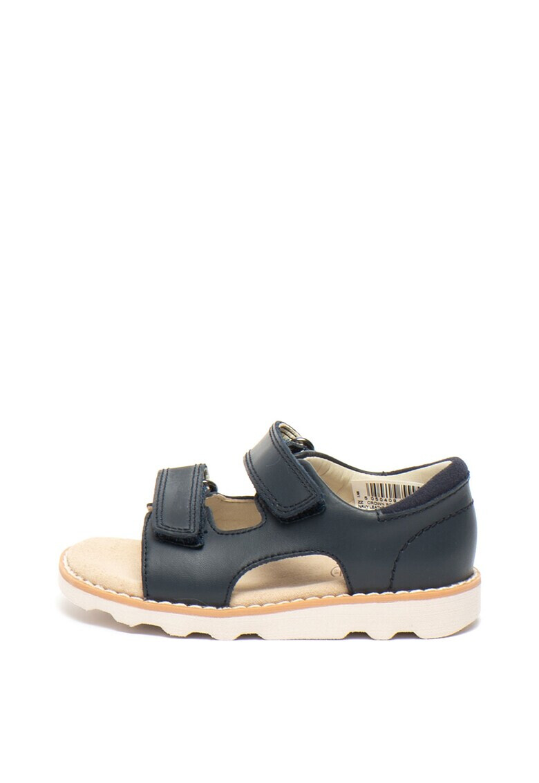 Clarks Sandale de piele cu velcro Crown Root - Pled.ro