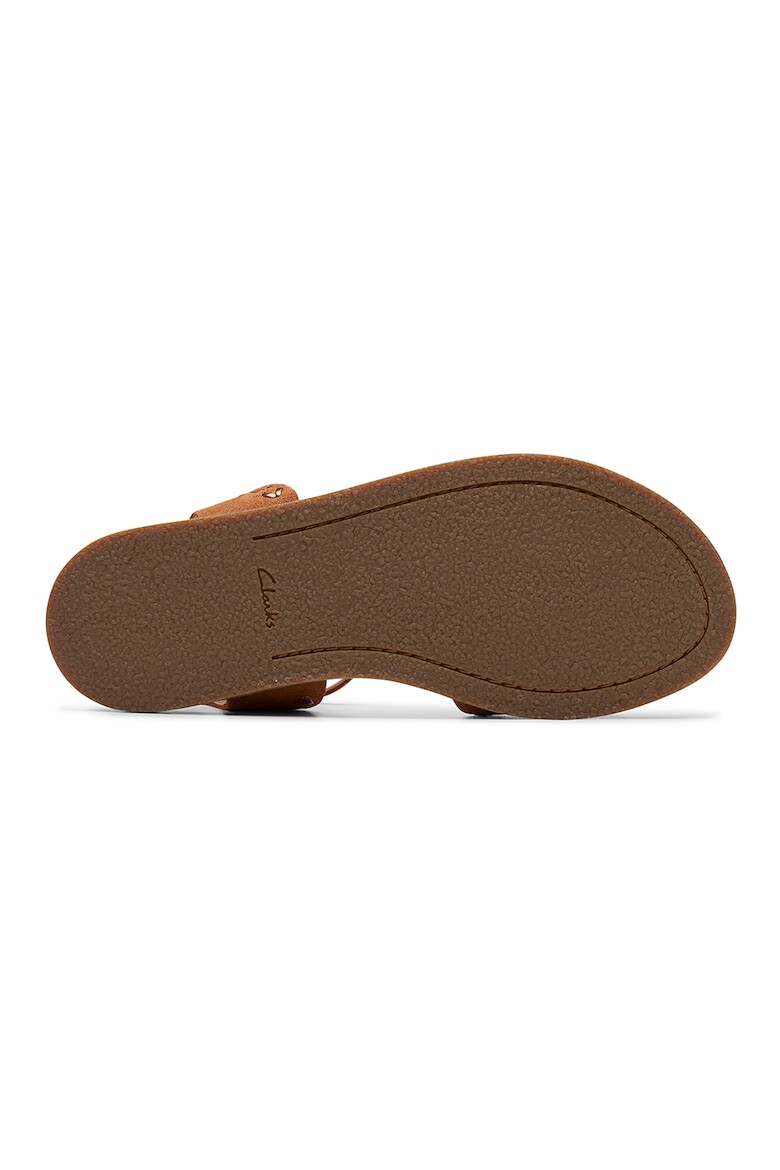 Clarks Sandale de piele intoarsa cu bareta lata - Pled.ro