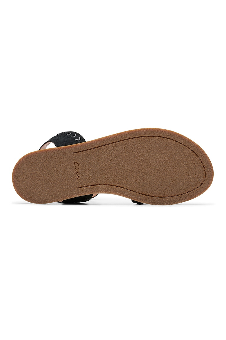 Clarks Sandale de piele intoarsa cu bareta lata - Pled.ro