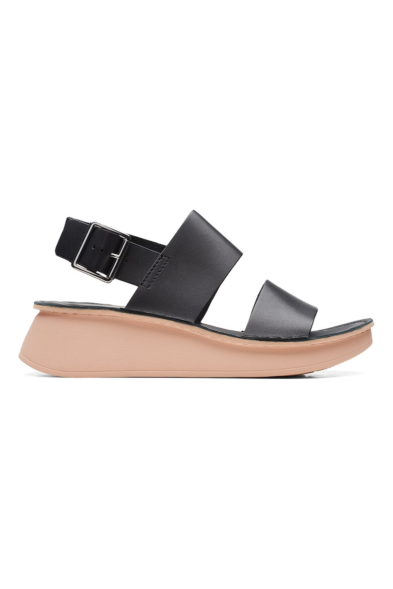 Clarks Sandale din piele cu talpa wedge - Pled.ro