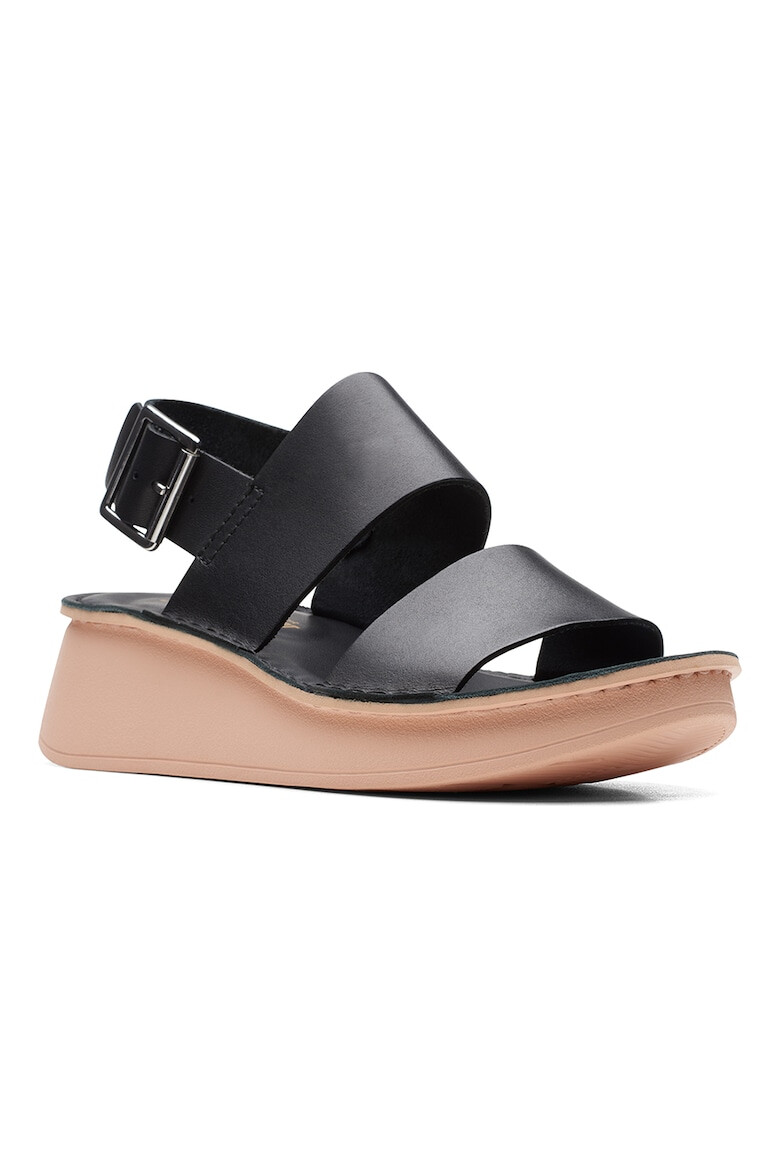 Clarks Sandale din piele cu talpa wedge - Pled.ro