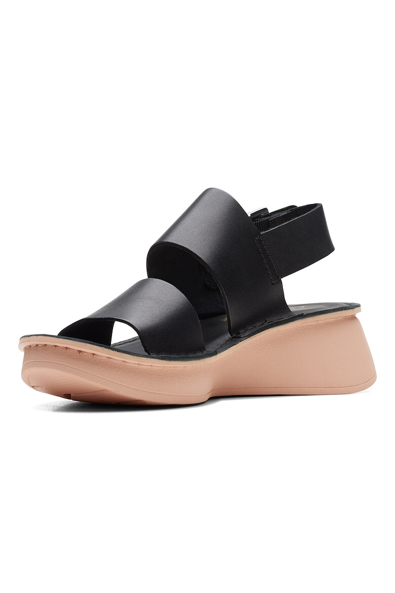 Clarks Sandale din piele cu talpa wedge - Pled.ro