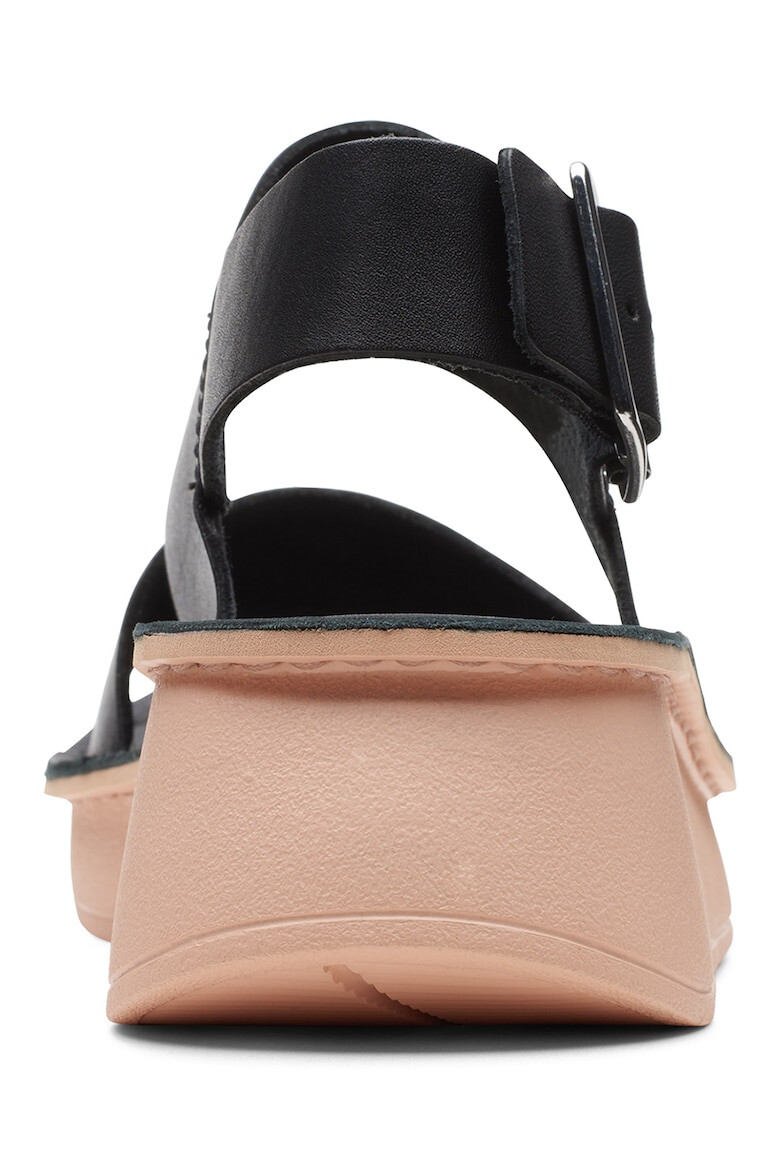 Clarks Sandale din piele cu talpa wedge - Pled.ro