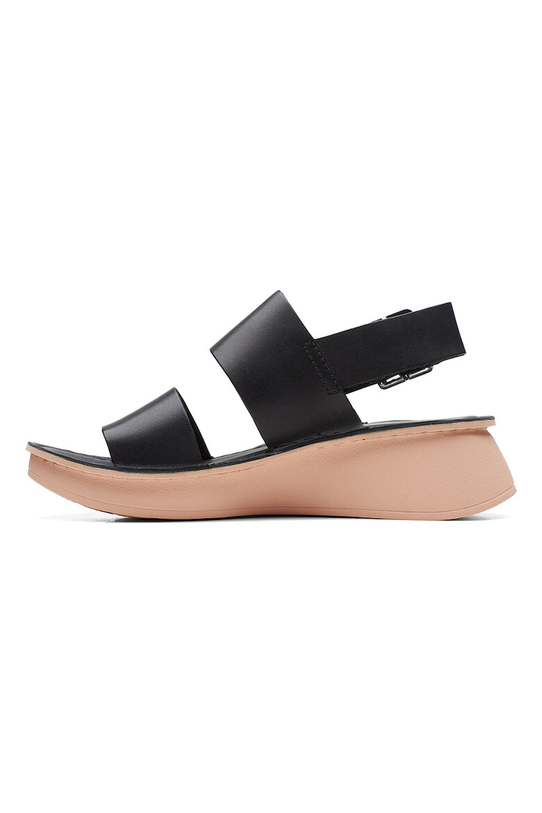 Clarks Sandale din piele cu talpa wedge - Pled.ro