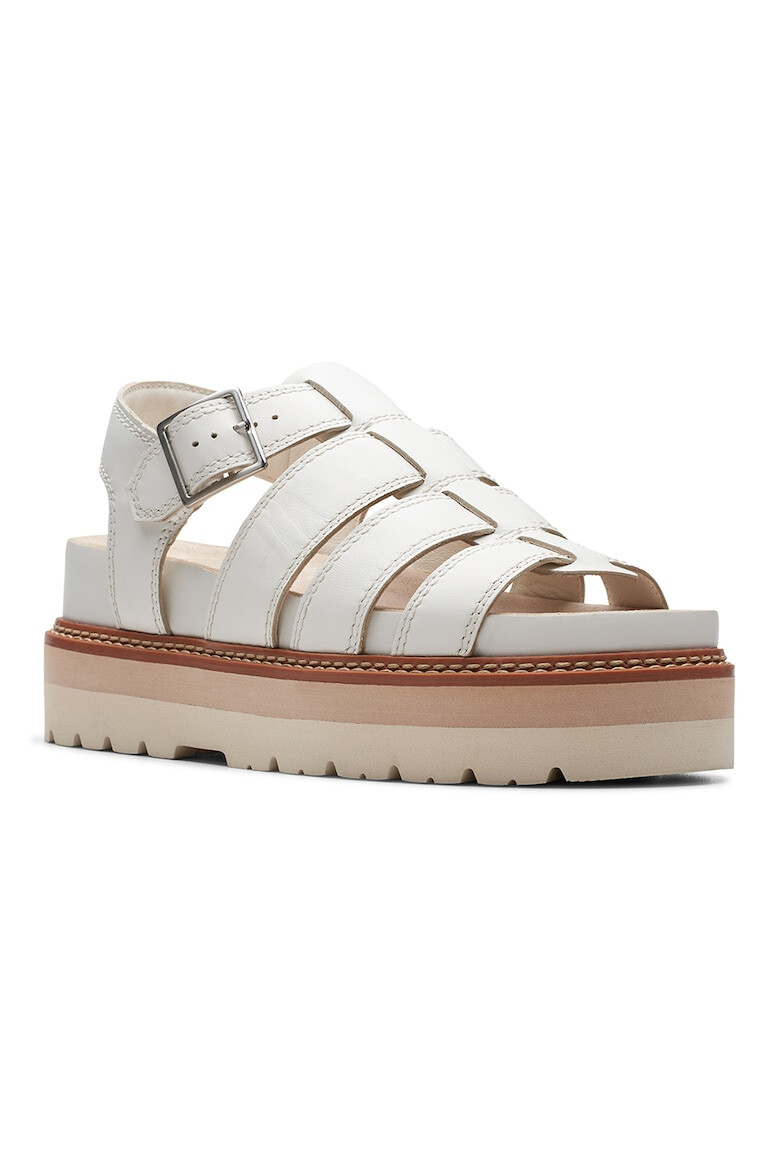 Clarks Sandale flatform de piele - Pled.ro