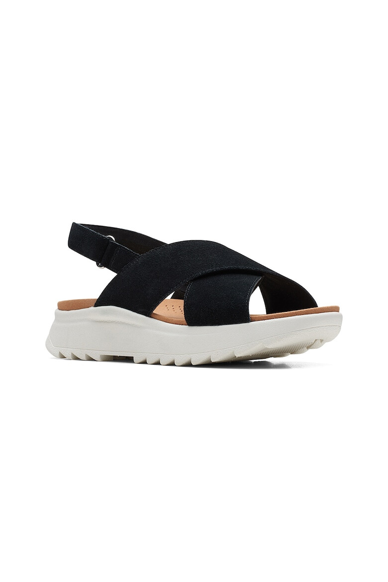 Clarks Sandale wedge cu bareta rasucita Dashlite - Pled.ro