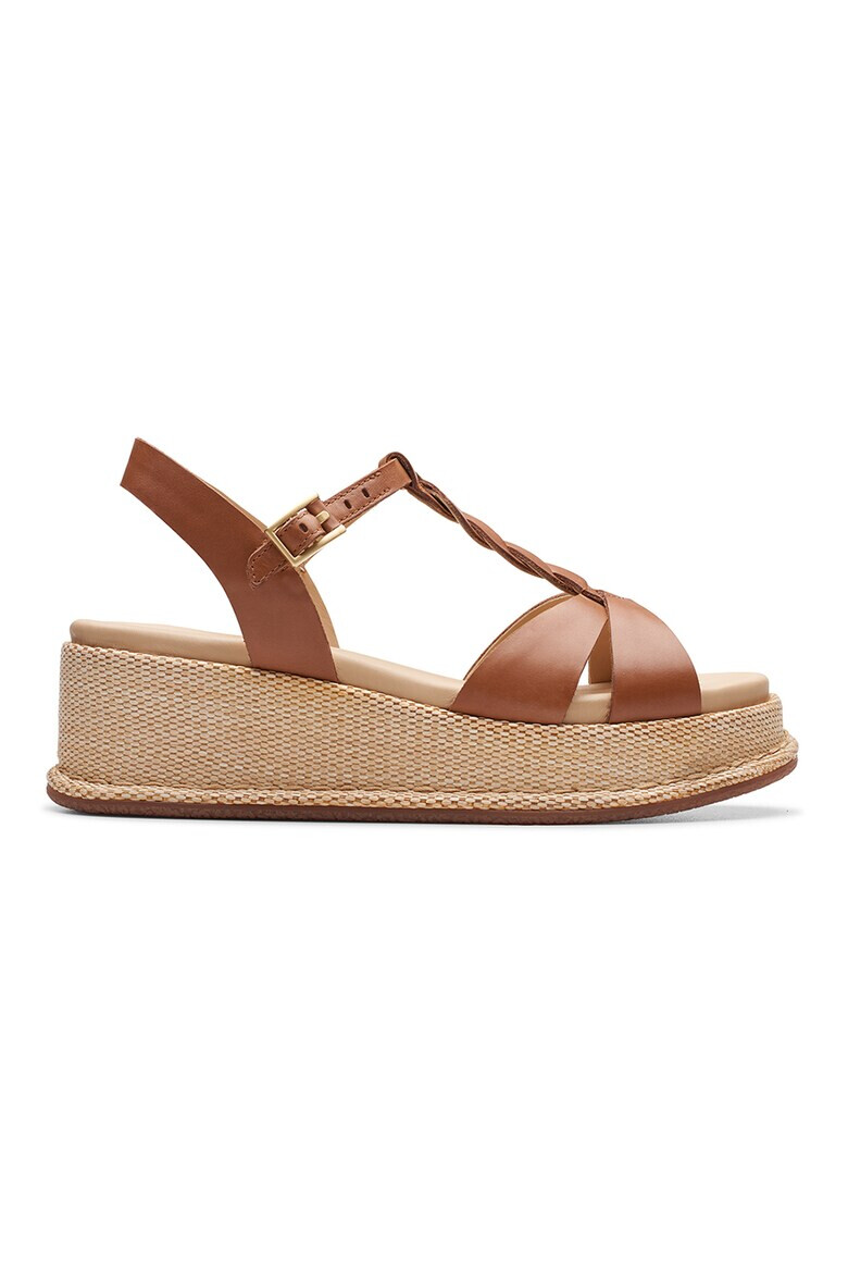 Clarks Sandale wedge de piele Kimmey - Pled.ro