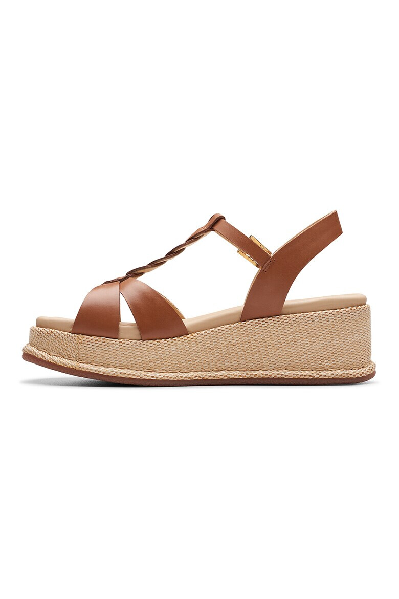 Clarks Sandale wedge de piele Kimmey - Pled.ro