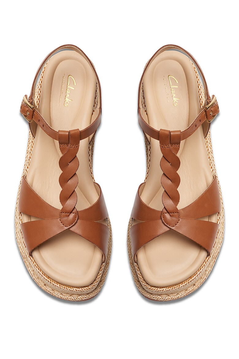 Clarks Sandale wedge de piele Kimmey - Pled.ro