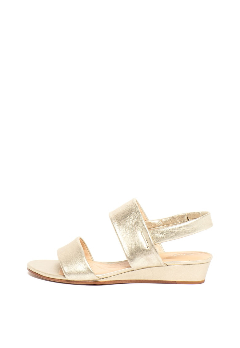 Clarks Sandale wedge de piele Sense Lily - Pled.ro