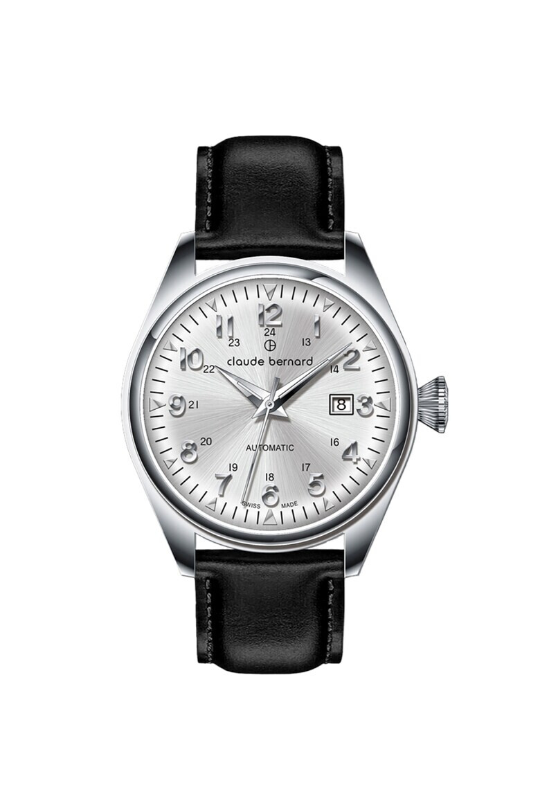 Claude Bernard Ceas barbatesc 80132 3C AIN Automatic Argintiu - Pled.ro