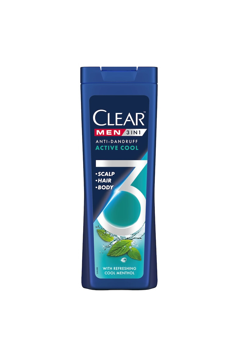 Clear Sampon Men 3in1 Active Cool 360 ml - Pled.ro