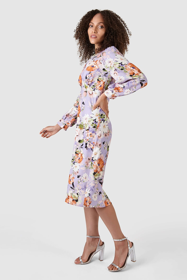 Closet LONDON Rochie midi cu model floral - Pled.ro