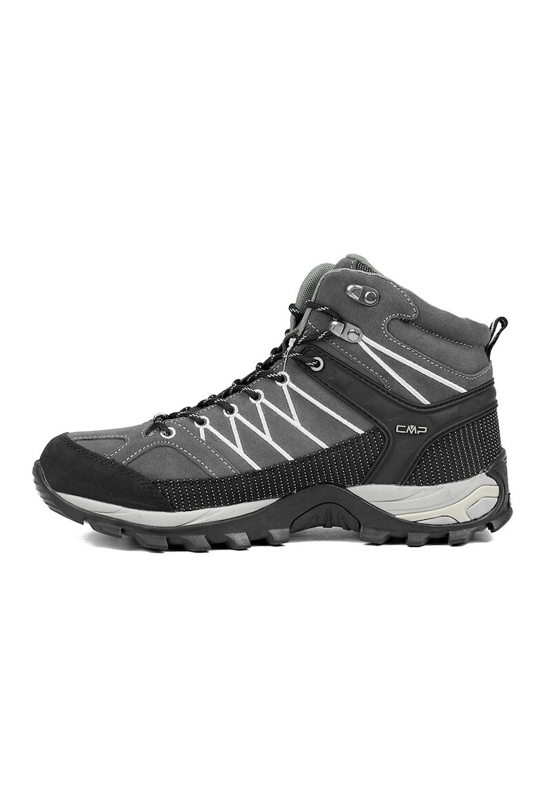 CMP Pantofi de trekking Rigel Mid WP Piele intoarsa Gri - Pled.ro