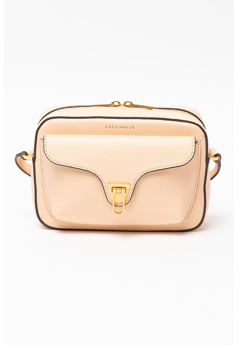 COCCINELLE Geanta crossbody de piele cu buzunar exterior Beat Soft - Pled.ro