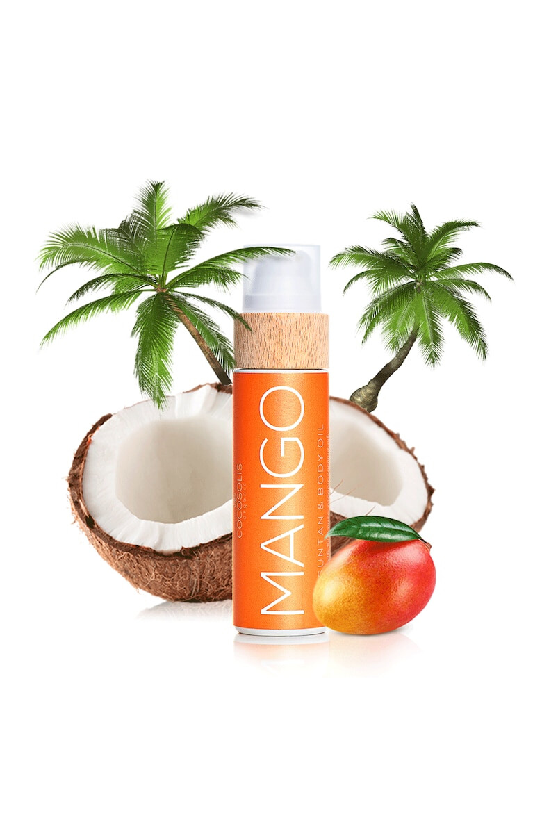 COCOSOLIS Ulei organic pentru bronzare rapida MANGO Sun Tan & Body Oil 110 ml - Pled.ro