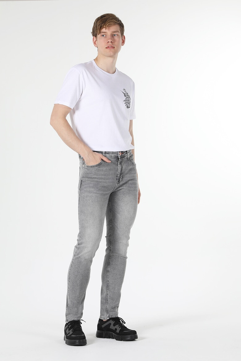 COLIN'S Blugi skinny cu aspect decolorat - Pled.ro