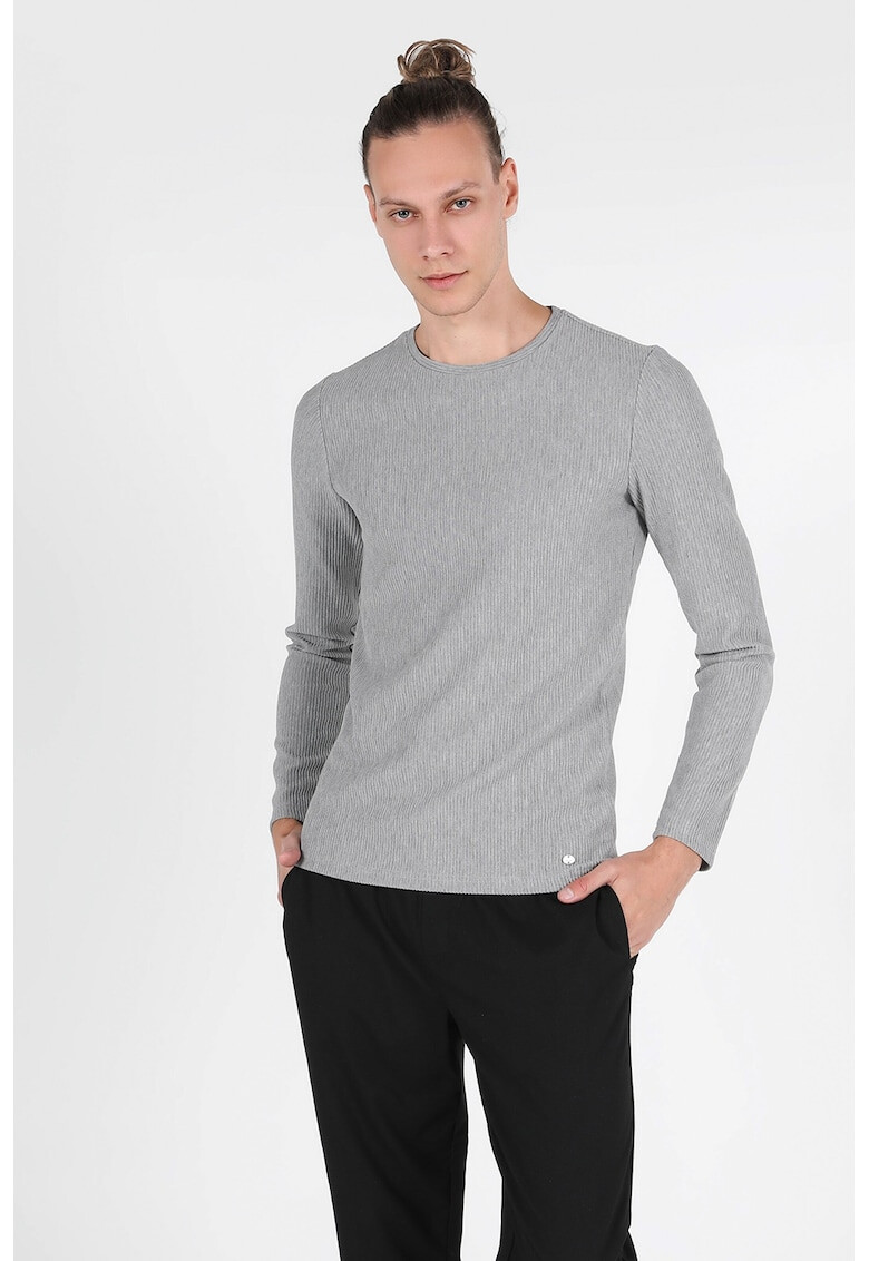 COLIN'S Bluza slim fit cu decolteu la baza gatului - Pled.ro