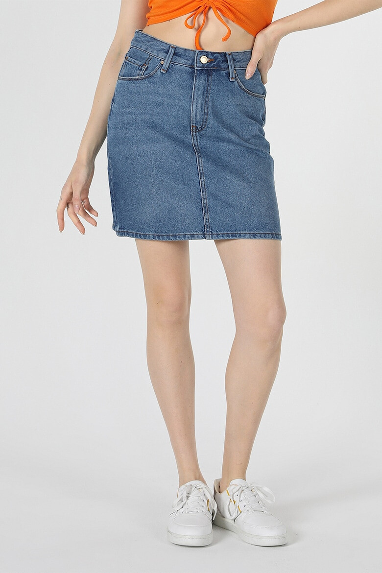 COLIN'S Fusta mini din denim cu model cu 5 buzunare - Pled.ro