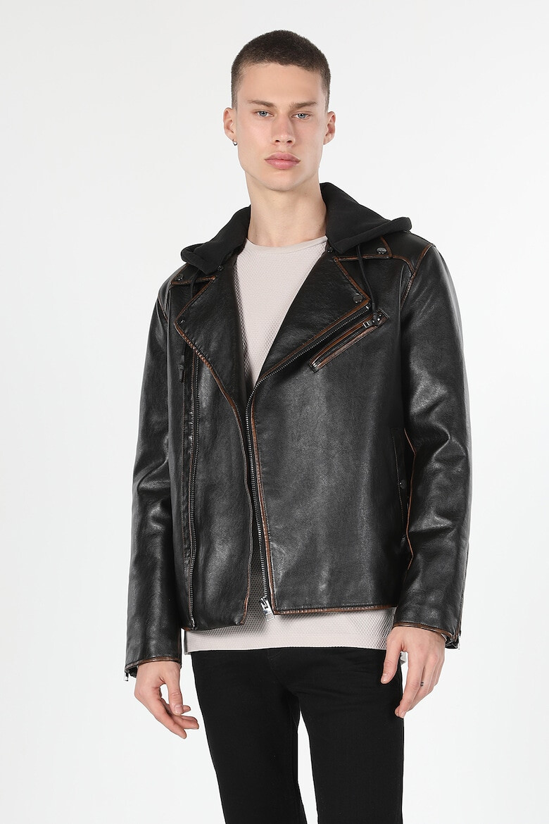 COLIN'S Jacheta biker slim fit de piele ecologica - Pled.ro